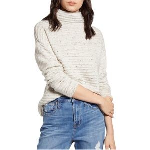 Madewell Donegal Belmont Pullover sweater size small cream/oatmeal